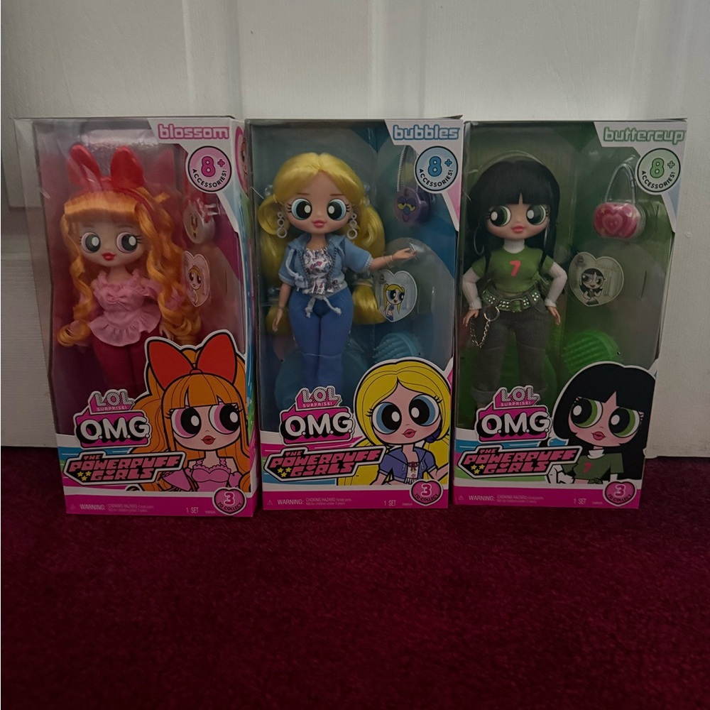 L.O.L. Surprise! OMG Powerpuff Girls Dolls - Red, Blue, Green